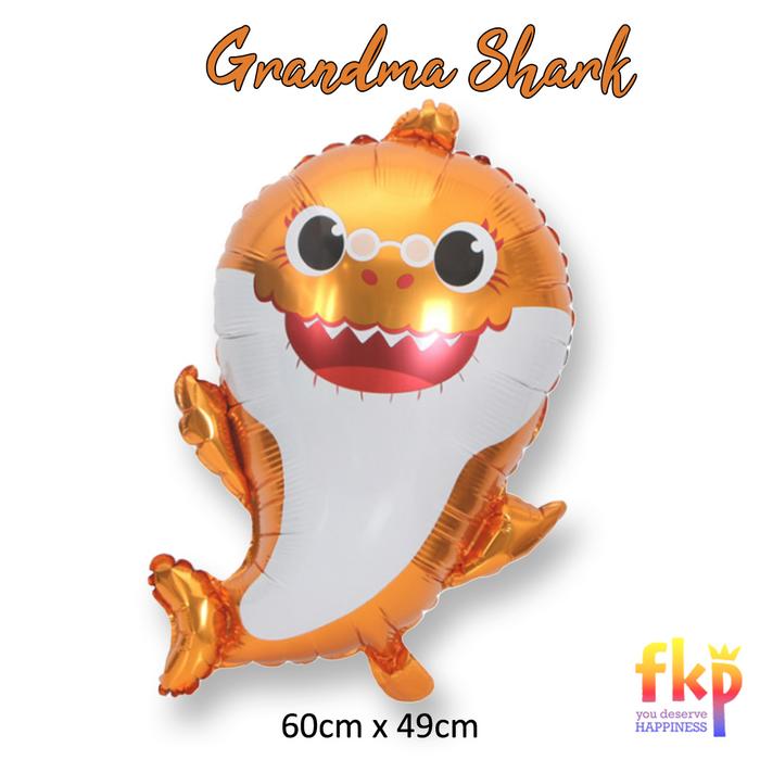 Gambar Balon Jumbo Baby Shark / Balon Karakter Baby Shark - Grandma Shark dari FKP Store undefined Tokopedia