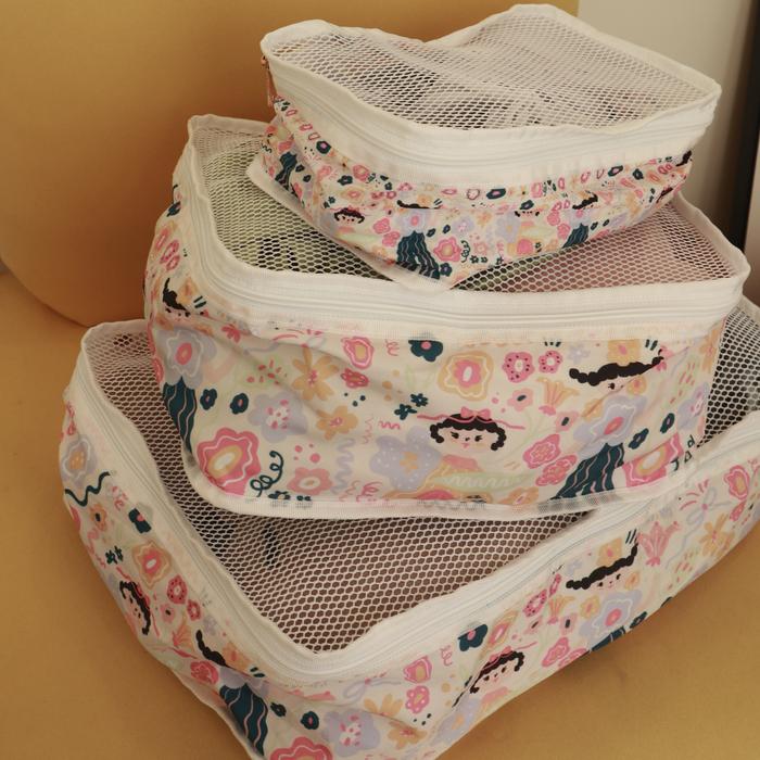 Gambar Travel Organizer Bag Pouch - S - Floratopia dari Clea by Rocha undefined Tokopedia