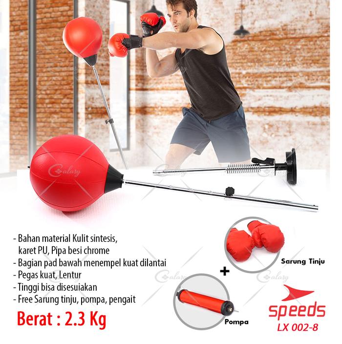 Gambar SPEEDS Bola Tinju Meja Mini Bahan Kulit Untuk Pereda Stress Ball Samsak Ball Standing Boxing 002-9 - 002-8 dari Calary Toys undefined Tokopedia
