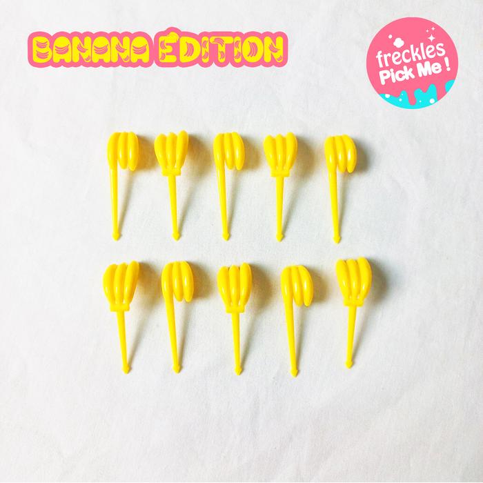 Gambar Freckles Pick Me - Food Pick, Tusukan Makanan, Bento, Buah - Banana dari Tosyen Okiedog undefined Tokopedia