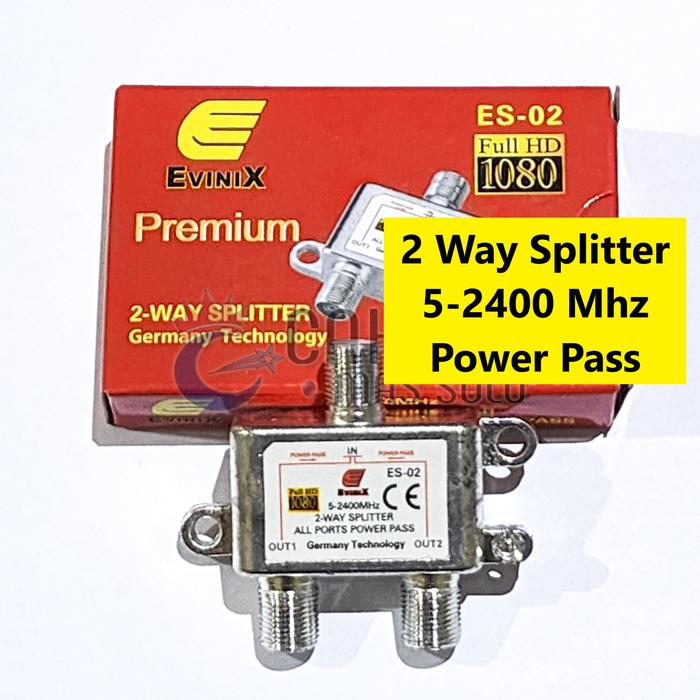 Gambar Splitter Evinix Skyview 2 4 6 8 Way Power Divider Pass Antena Cabang - 2 Way dari Cahaya Mas Solo undefined Tokopedia