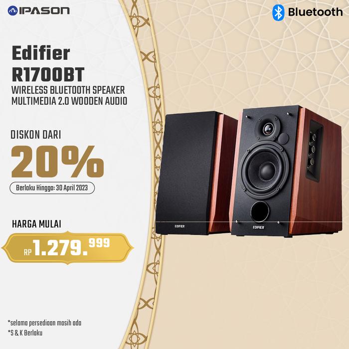 Gambar Edifier R1700BT Wireless Bluetooth Speaker Multimedia 2.0 Wooden Audio dari Ipason.Id undefined Tokopedia