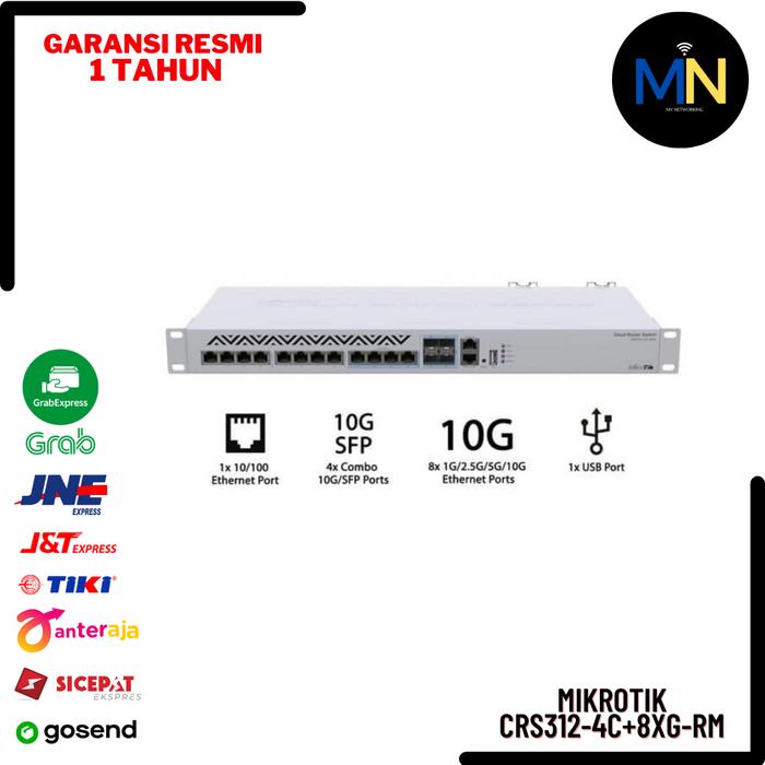 Harga Router Rbg412nd Jual Mikrotik CRS312-4C+8XG-RM Routerboard 10G RJ45 - Jakarta Pusat ...