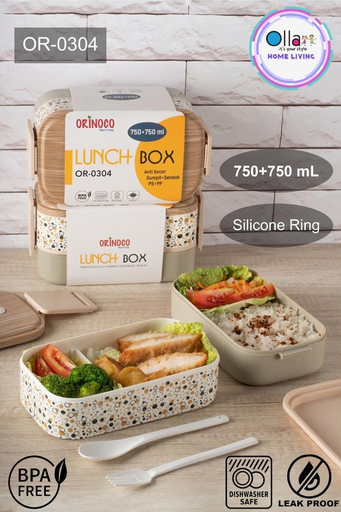 Gambar Kotak Bekal Motif Or-0304 Double Layers 1500ml Leak Proof - Bublle dari Ollahomeliving undefined Tokopedia
