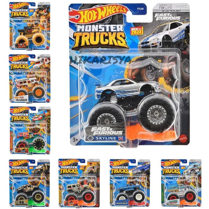 Gambar Hot Wheels Monster Trucks Skyline fast bone bigfoot 2023 truck humvee - FULLSET dari hikarisya undefined Tokopedia