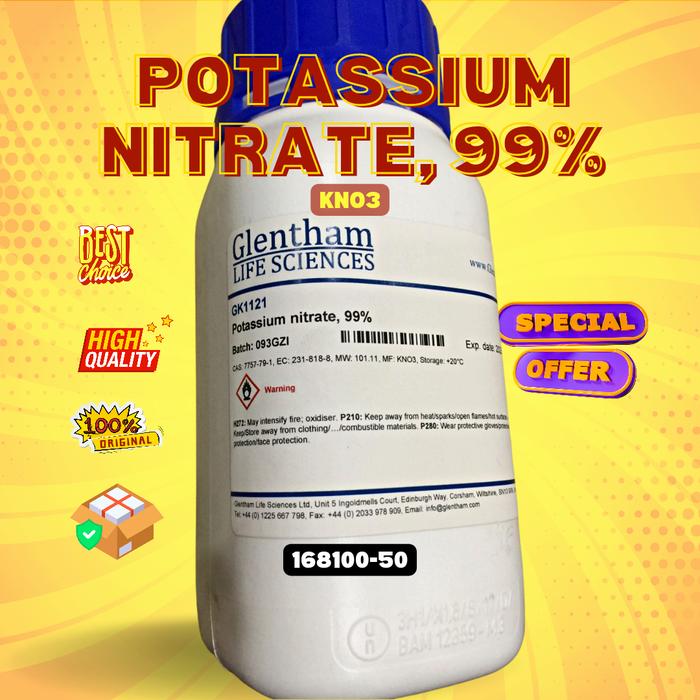 Gambar potassium nitrate | KNO3, 99%, 500 gram dari Yorina Necessity undefined Tokopedia