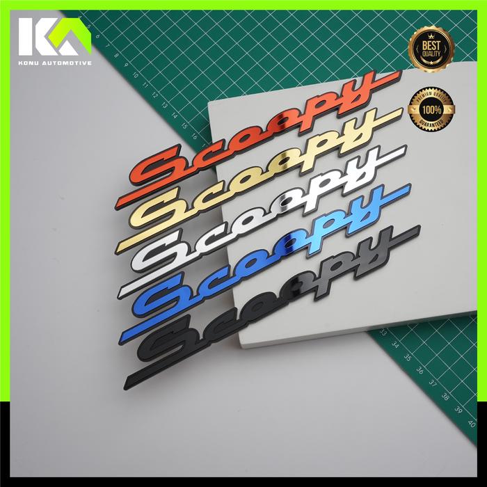 Gambar EMBLEM SCOOPY LOGO TIMBUL TULISAN SCOPY BUKAN STIKER EMBLEM AKRILIK - Gold dari Konu automotive undefined Tokopedia
