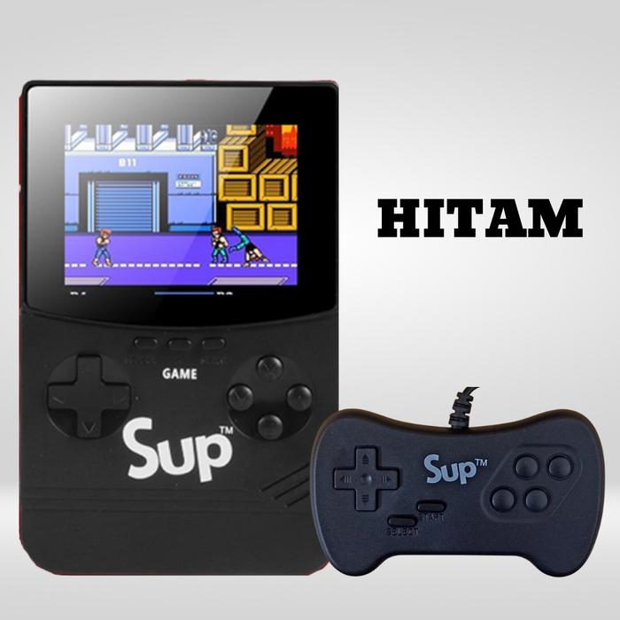 Gambar Game Box SUP 3 Inch Dual Player 500 Games In 1 / Game Boy Dual Remote - Hitam dari Channelhobby undefined Tokopedia