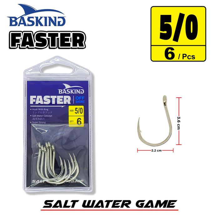 Gambar HOOK JIGGING FASTER HOOK BAsKIng - 5/0 isi 6pcs dari Toko pancing Kawan Lama undefined Tokopedia