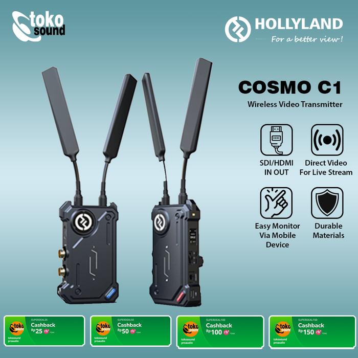 Hollyland COSMO C1 HDMI/SDIワイヤレス映像伝送システム 掛け合う