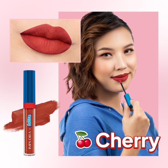 Gambar Implora X Relaxa Matte Lipcream (New Launch) - Cherry dari Implora Cosmetics_NEW undefined Tokopedia