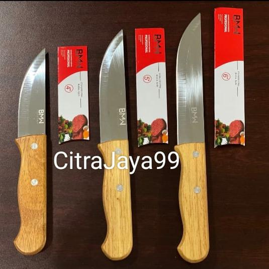 Gambar Pisau Dapur/Pisau Buah Stainless Gagang Kayu - QL 04 ( 4 inc), Pisau Gg Kayu dari AsiaIndah88 undefined Tokopedia