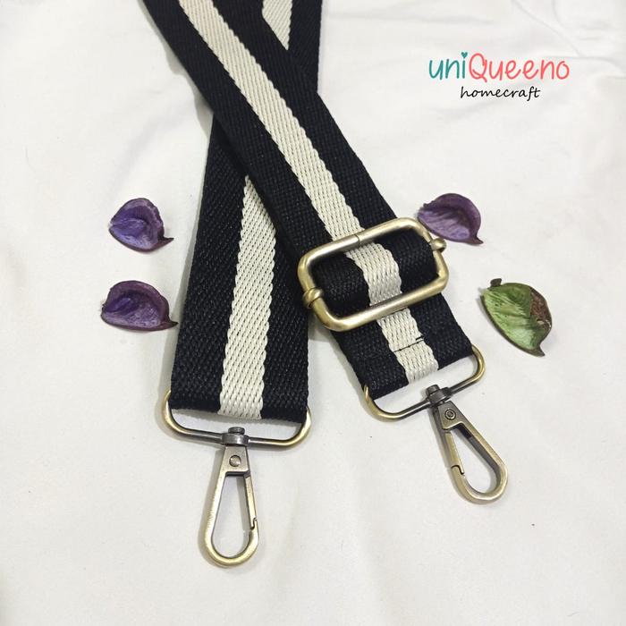 Gambar STRAP BAG COMBI UNISEX TALI TAS SLEMPANG - Combi Hitam-11 dari Satu Sisi_NEW undefined Tokopedia