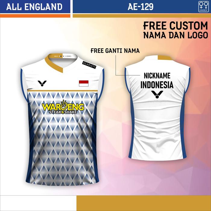 Gambar Jersey badminton victor baju bulu tangkis singlet all england ws - Putih, XS dari ListonsCloth undefined Tokopedia