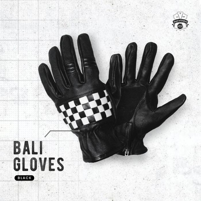 Gambar Sarung Tangan Kulit Asli Klasik Gloves Leather Vintage CRAFT 027 - Hitam Putih, S dari Home of Crafted undefined Tokopedia