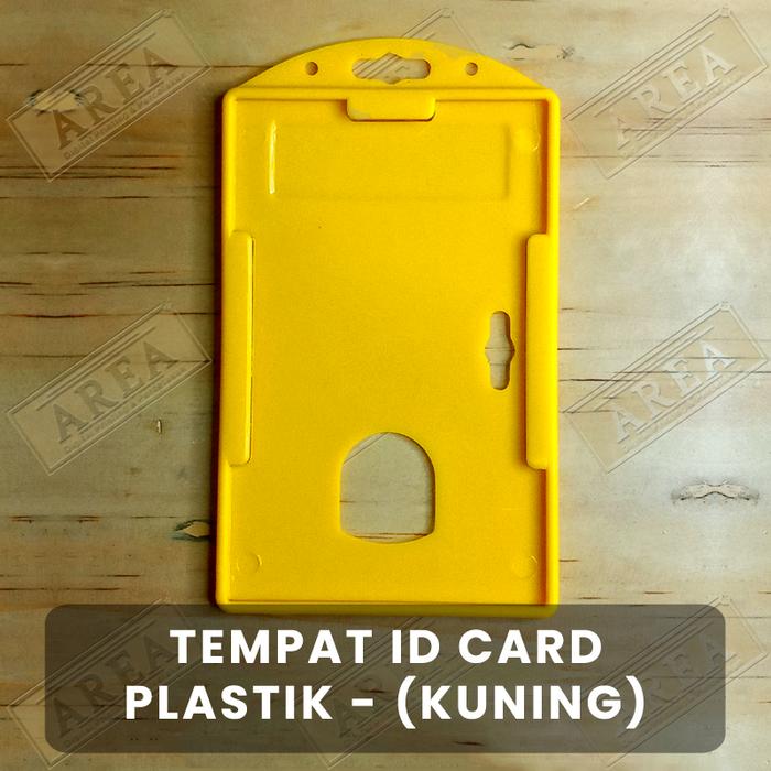 Gambar Tempat Kartu ID Card Plastik/Holder Case ID Card Plastik Kuning - Kuning dari areatokokugrosir undefined Tokopedia