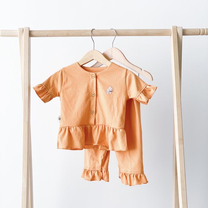 Gambar Cocopop Baby Olivia Shirt ( Baju Polos Kaos Katun Bayi Cotton Stelan - Cor Yellow, S(0-6M) dari Cocopop Baby Kota Tangerang Tokopedia