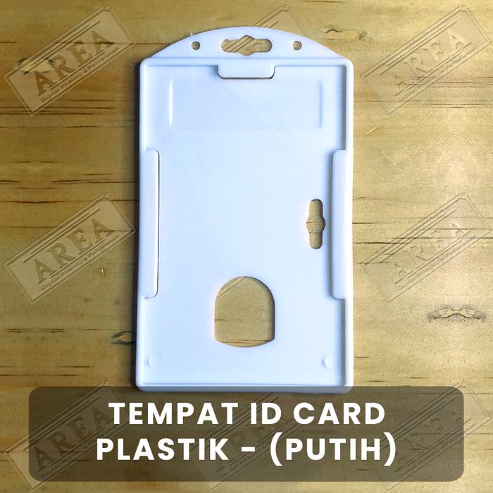 Gambar Tempat Kartu ID Card Plastik/Holder Case ID Card Plastik Putih - Putih dari areatokokugrosir undefined Tokopedia