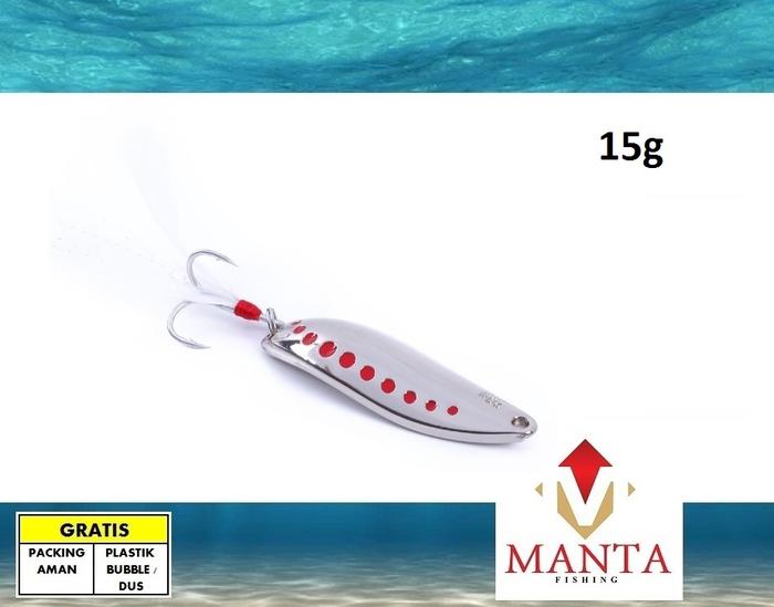 Gambar Umpan pancing ul spoon spinner metal jig lure 10g  15g dari MantaFishing undefined 5 Tokopedia