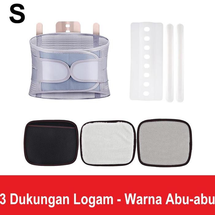 Gambar Dukungan Sabuk Pinggang Sabuk Pinggang Meringankan Sakit Punggung - Abu-abu  S dari miya_colection undefined Tokopedia