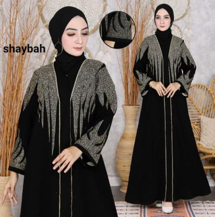 Gambar TERBARU! Abaya Hitam / Gamis Arab Wanita Bordir Renda Turkey Premium - Mesir, M dari Sky General Store undefined Tokopedia