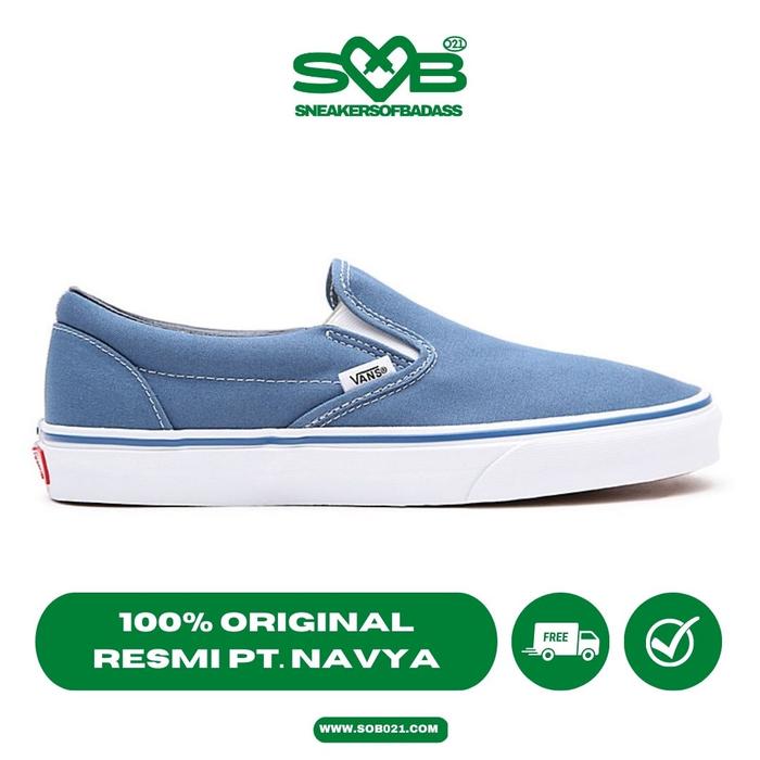 Sepatu Vans Light Blue Slip Ons Sepatu Slip On Vans UA Classic