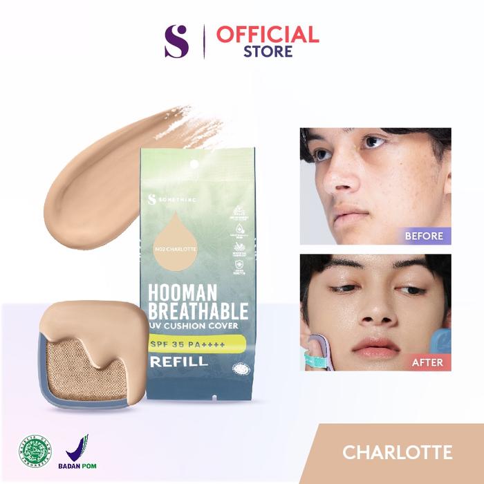 Gambar Somethinc Hooman Breathable UV Cushion Cover SPF35 PA++++ (REFILL) - Eclair (Refill) dari SUNNY.ID HIJAB undefined 5 Tokopedia
