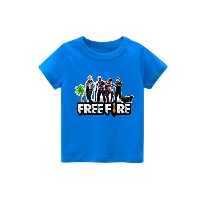 Jual Baju Kaos Anak Laki Cewek Gamer FreeFire Ff Free Fire Polos