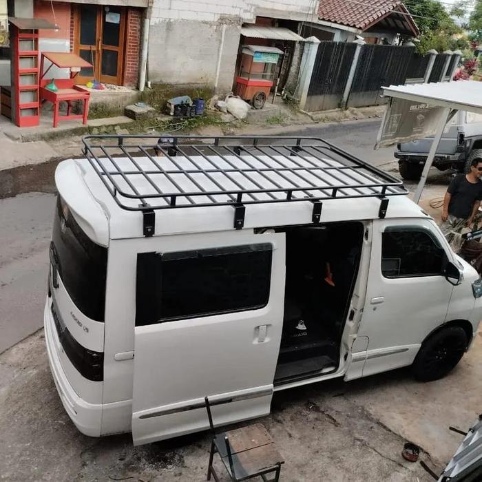 Gambar Roofrack Mobil Granmax / Luxio Full Atap - Tambah Ram dari Roofrack Rooftent undefined Tokopedia