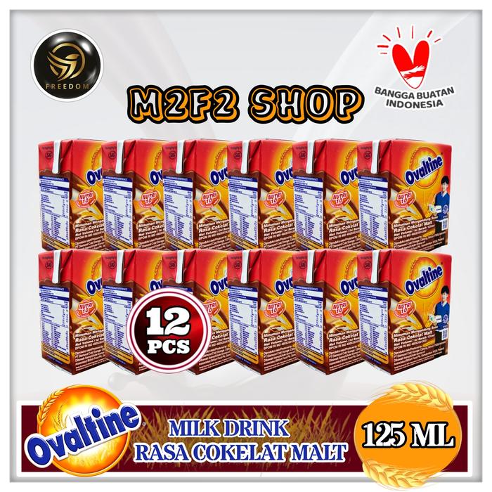 Gambar Ovaltine Milk Kotak UHT Chocolate Malt | Susu Cokelat 125 ml (12 Pcs) dari M2F2 Shop - Paseban undefined Tokopedia