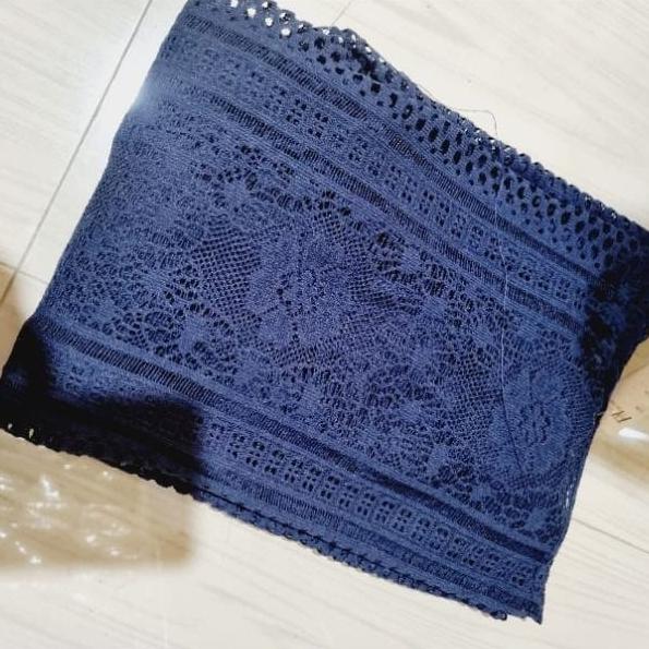 Gambar Long Cardigan Brokat Outer Tangan Panjang Balon - Navy dari myLapak FashionNeeds undefined Tokopedia