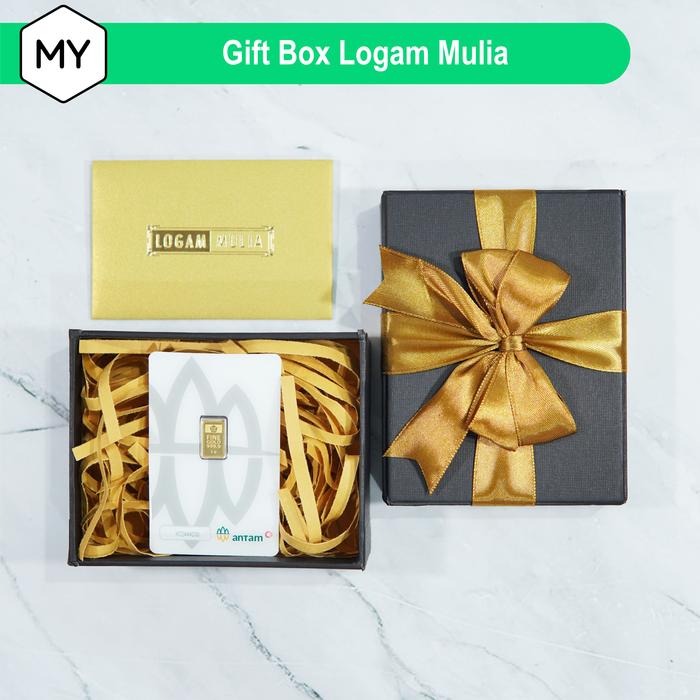 Gambar Box Gift Kotak Premium Kado Pita Emas Logam Mulia - Black Gold dari MS YY undefined Tokopedia