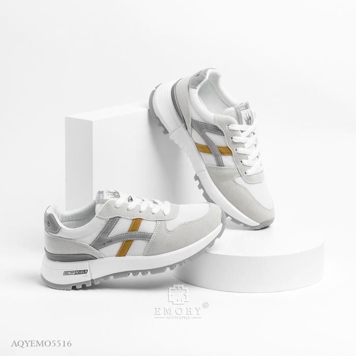 Gambar SEPATU SNEAKER E M O R Y Foreo Series AQYEMO5516 - WHIITE/GRAY, 36 dari EMORY STYLE undefined Tokopedia