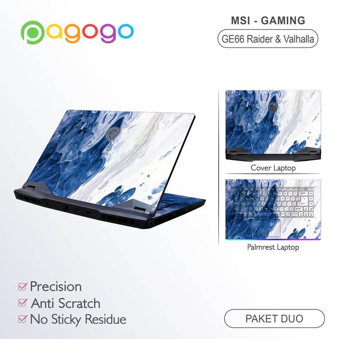 Gambar Garskin Stiker Laptop Msi GE66 Valhalla Raider 10S 10SF 10SFS FullBody - Cover&Palmrest dari Pagogo Store undefined Tokopedia