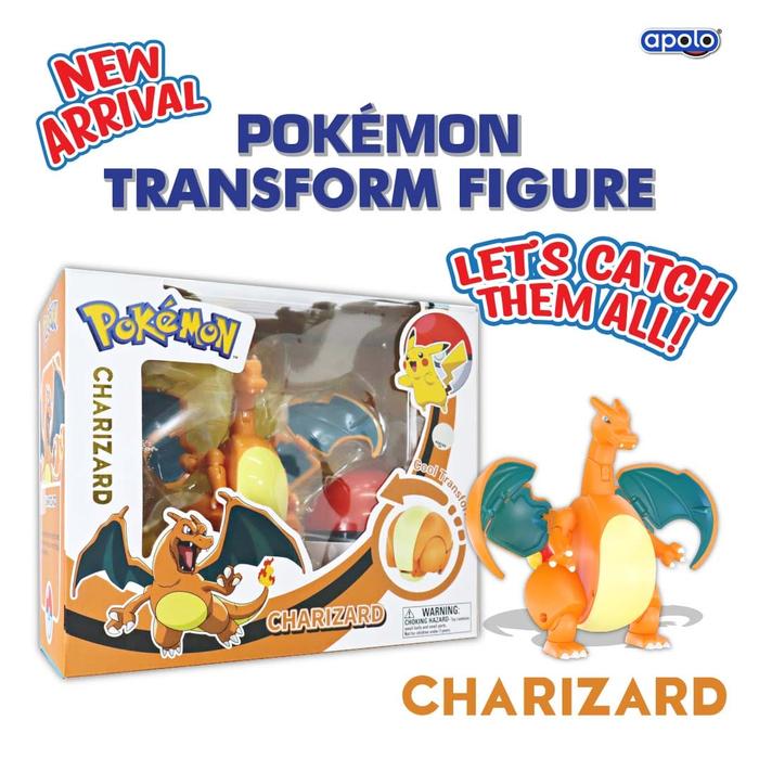 Gambar Apolo Pokemon Transform Figure & Ball - Charizad dari zippycreativefun undefined Tokopedia