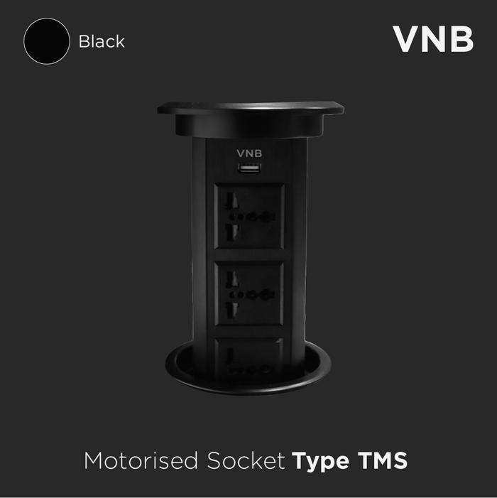 Gambar VNB Tower Motorised Socket - Hitam dari VNB Electric Indonesia undefined Tokopedia