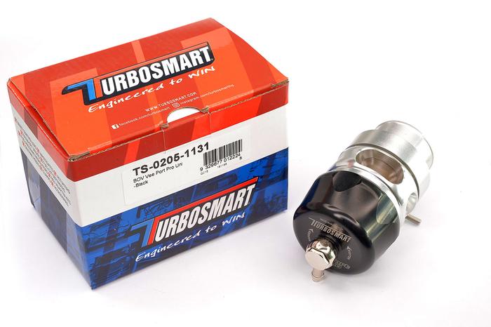 Turbosmart TS-0205-1131 Valvola Blow Off Vee Port Pro Universal, Colore Nero