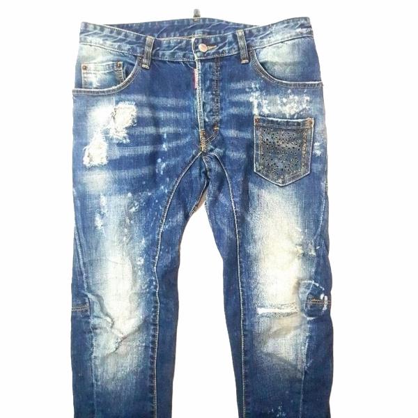 新品】DSQUARED スリムフィットジーンズ W29 取り扱う L34 イタリア製