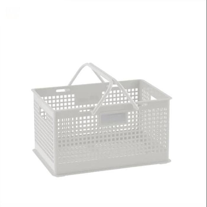 Gambar Claris 0597 Keranjang Plastik Nampan Serbaguna Handle Pegangan Tressa - Putih dari Oppa.Plastik undefined Tokopedia