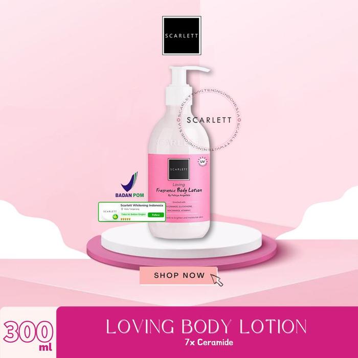 Gambar LOTION SCARLETT - SCARLETT WHITENING BODY LOTION ORIGINAL - LOVING dari Scarlett Whitening Indonesia undefined Tokopedia