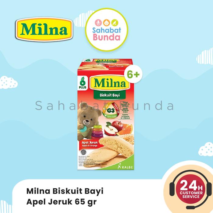 Gambar MILNA Biskuit Camilan MPASI Anak Bayi - APEL JERUK dari Sahabat.Bunda undefined Tokopedia