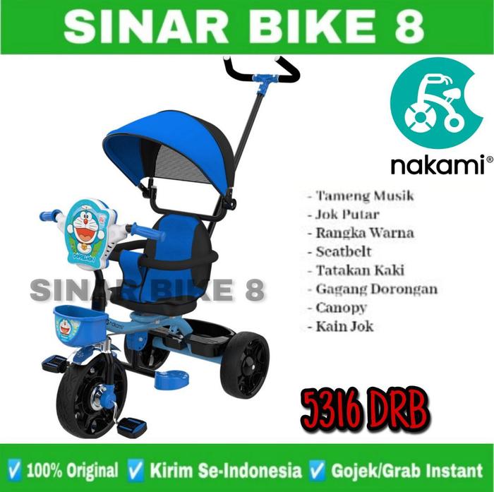 Gambar Sepeda Anak Roda Tiga Tricycle MIAMI Nakami 5316 - 5316 DRB dari Toko Sepeda Sinar Bike 8 undefined Tokopedia