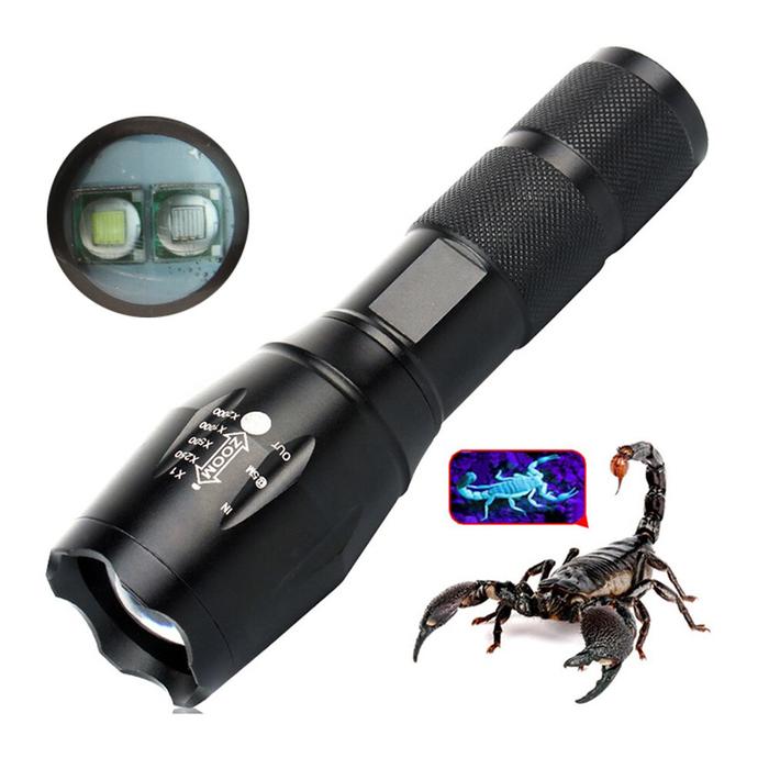 Gambar Senter LED Ultraviolet Cree T6 1000 Lumens + 395NM UV Light - T118 - Funinfront-T118 dari EVOLUTION 21 undefined Tokopedia