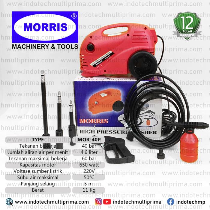 Gambar Morris Jet Cleaner MOR 40P 70P 120P High Pressure Washer utk Mobil, AC - MOR-40P dari Morris Machinery&Tools Indonesia undefined Tokopedia