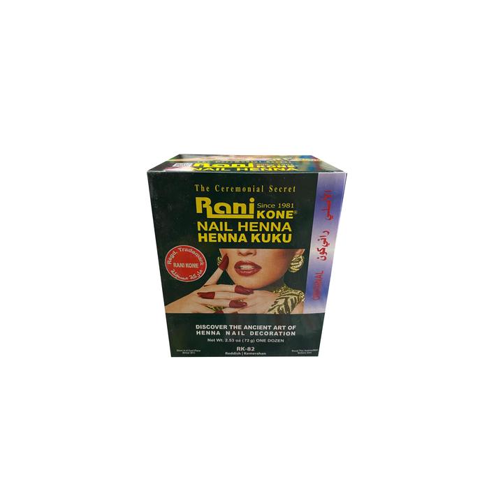 Gambar Rani Kone Henna Pacar / Cat Kuku / Kutek Warna Halal (Isi 1 lusin) - merah dari MG Official Store undefined Tokopedia