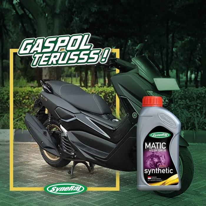 Gambar SYNTHETIC MATIC SAE 10W-30 API SN OLI MOTOR SYNERAL ASLI - 0,8 l dari kaindra undefined Tokopedia