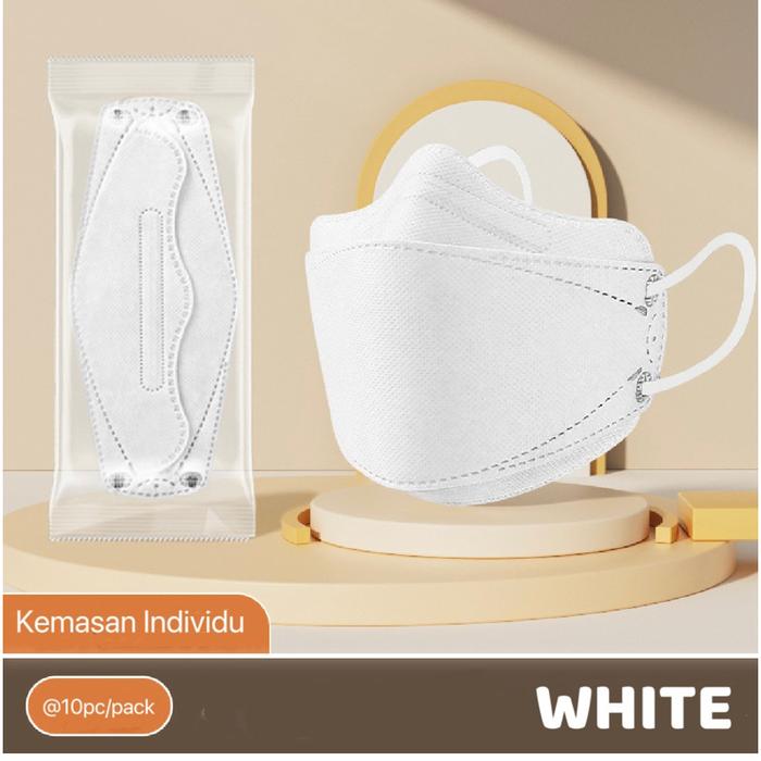 Gambar New Upgrade Masker KF94 dengan Cloud/Wave Design 3D-cut(KN95 Standard) - WHITE dari La Floret Shop undefined Tokopedia