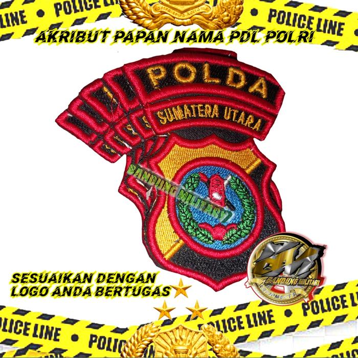 Gambar LOGO BORDIR PDL POL RI BAHAN 3D TIMBUL PREMIUM LAMBANG POLDA PROVINSI - POLDA SUMUT, KAIN KERAS dari BANDUNG MILITARY (BM) undefined Tokopedia