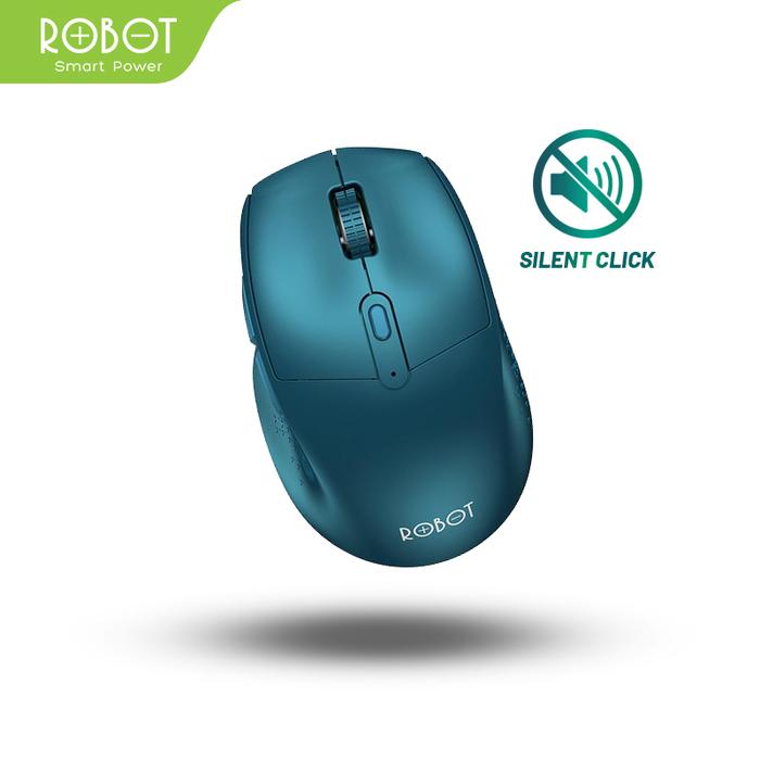 Gambar ROBOT M320 6D Wireless Mouse Silent key - Biru dari ROBOT Audio Indonesia undefined Tokopedia