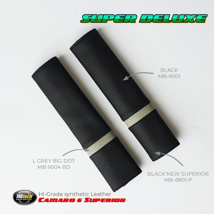 Gambar Cover seat belt / Seatbelt pad SUPER DELUXE - Bahan MBtech - CSB-SD-16 dari Gudang Leather undefined Tokopedia